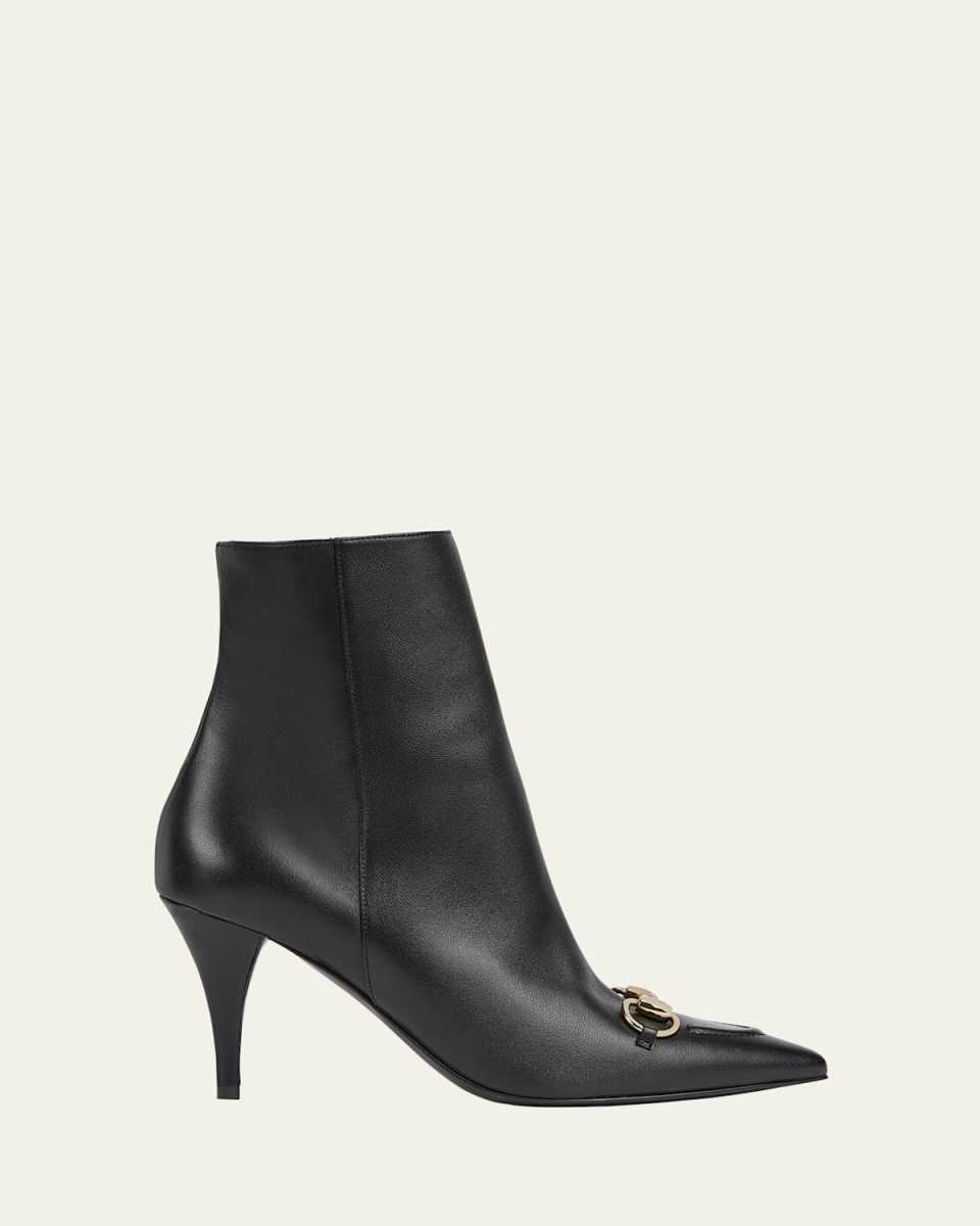 Erin Nappa Leather Horsebit Booties